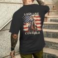 Long Live Howdy Rodeo ウエスタンカントリー サザンカウガール メンズTシャツ バックプリント 彼への贈り物