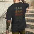 Love Heart Isao グランジ ヴィンテージスタイル ブラック イサオ メンズTシャツ バックプリント 彼への贈り物