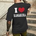 I Love Kamakura 鎌倉が大好き メンズTシャツ バックプリント 彼への贈り物