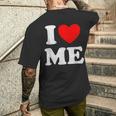 I Love Me シャツ Y2k ジョーク I Heart Me Love Myself Maine メンズTシャツ バックプリント 彼への贈り物