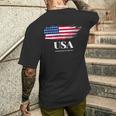 I Love Usa Cool Unitedtates Of America FlagUsa メンズTシャツ バックプリント 彼への贈り物