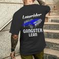 Lowrider Gangster Lean Low &Low Chicano Cholo ビンテージカー メンズTシャツ バックプリント 彼への贈り物