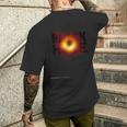M87 射手座 ブラックホール ファーストフォトtシャツ メンズTシャツ バックプリント 彼への贈り物