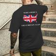 Make America Great Britain Again ドナルド・トランプ 面白いシャツ メンズTシャツ バックプリント 彼への贈り物