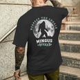 Mingus Texas Bigfoot Night Walk Retro Moon 長袖tシャツ メンズTシャツ バックプリント 彼への贈り物