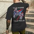 Motocross Papà Figlio Padre Enduro Moto T-shirt da uomo con stampa posteriore Regalos para él