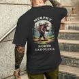 Murphy North Carolina NC Blue Ridge Hiking Bear Men's Back Print T-Shirt Gifts for Him