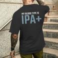 My Blood Type Is Ipa クラフトビール Ipa ペールエール メンズTシャツ バックプリント 彼への贈り物