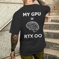 My Gpu Rtx Infinite、グラフィックスカードユニット Rtx Endless メンズTシャツ バックプリント 彼への贈り物
