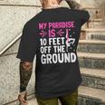 My Paradise Is 10 Feet Off The Ground 空中シルクエアリアリスト メンズTシャツ バックプリント 彼への贈り物