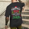 Natale 2025 Primo Natale Da Papà Nuovo Padreacanze T-shirt da uomo con stampa posteriore Regalos para él
