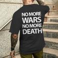 No More Wars No More Death メンズTシャツ バックプリント 彼への贈り物