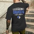 メンズ Promoted To Grandpa Est 2027 Dad メンズTシャツ バックプリント 彼への贈り物