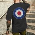 Raf Roundel イギリス空軍 イギリス メンズTシャツ バックプリント 彼への贈り物