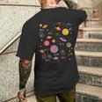 Retro Galaxies Indie Aesthetic Pop Art Hippy Men's Back Print T-Shirt Gifts for Him