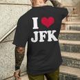 Retrointage I Heart Jfk John F Kennedy メンズTシャツ バックプリント 彼への贈り物