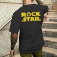 Rocktar ロックスターになるために生まれたギフト メンズTシャツ バックプリント 彼への贈り物
