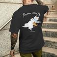 Room Mate ねこ&ねずみ お昼寝a メンズTシャツ バックプリント 彼への贈り物