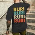 Ruri 瑠璃 メンズTシャツ バックプリント 彼への贈り物