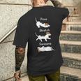 Savasana ジャックラッセルテリア 犬用ストレッチフロート メンズTシャツ バックプリント 彼への贈り物