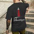 Scheveningen Lighthouse メンズTシャツ バックプリント 彼への贈り物