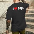 Sql大好き メンズTシャツ バックプリント 彼への贈り物