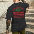 Sriracha ソース マヨ ホットチリソース おかしなルースター ソースパン メンズTシャツ バックプリント 彼への贈り物