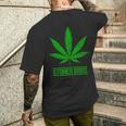 Stoner Bros マリファナ Cannabis Weed メンズTシャツ バックプリント 彼への贈り物