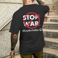Stop Waray No To War Pleasetop Wars No War メンズTシャツ バックプリント 彼への贈り物