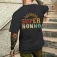 Super Nonno Retroupernonno Festa Del Papà Regalo Per Nonno T-shirt da uomo con stampa posteriore Regalos para él