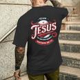 Team Jesus Go And Make Disciples メンズTシャツ バックプリント 彼への贈り物