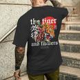 Tiger Musicnvibez メンズTシャツ バックプリント 彼への贈り物