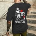 Tis But Acratch 面白い 中世の戦士 ユーモア 騎士 メンズTシャツ バックプリント 彼への贈り物