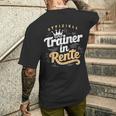 Trainer In Rente Abschied Ruhestand Lustig Fitness T-Shirt mit Rückendruck Geschenke für Ihn