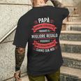 Uomointage Festa Del Papà Padre Regalo Papà Compleanno T-shirt da uomo con stampa posteriore Regalos para él