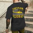 Vietnameteran Uh -1 Huey Helicopter Crew メンズTシャツ バックプリント 彼への贈り物