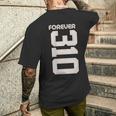 Vintage Forever 310 California Area Code 310 メンズTシャツ バックプリント 彼への贈り物