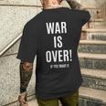 War Is Over If You Want It 長袖tシャツ メンズTシャツ バックプリント 彼への贈り物
