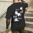 We're All Mad Here 不思議の国のアリスtシャツデザイン メンズTシャツ バックプリント 彼への贈り物