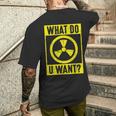 What Do U Want 原子力エンジニア メンズTシャツ バックプリント 彼への贈り物