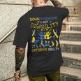 World Downyndrome Day ダウン症啓発 メンズTシャツ バックプリント 彼への贈り物