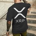 Xrp リップルアルトコイン暗号通貨支払いプロトコル通貨 メンズTシャツ バックプリント 彼への贈り物