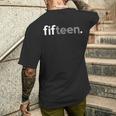 Zum 15 Geburtstag Für Nager Jungen Geschenkidee Fifn T-Shirt mit Rückendruck Geschenke für Ihn
