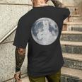 うさぎ星人 On The Moon メンズTシャツ バックプリント 彼への贈り物