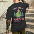 おうちは私のカカポがカカポ メンズTシャツ バックプリント 彼への贈り物