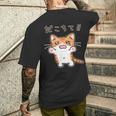 だこちて！ねこちゃん 茶トラ猫 茶白猫 猫 子猫 猫好き 動物 かわいい Cat おもしろ ネタ メンズTシャツ バックプリント 彼への贈り物