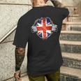 イギリス 愛国心 イギリス国旗 ユニオンジャック イギリス帝国 メンズTシャツ バックプリント 彼への贈り物