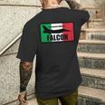 イタリアン F-16 ファルコンパッチ メンズTシャツ バックプリント 彼への贈り物