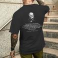 ウィンストン・チャーチル Wehall Neverurrender 引用 メンズTシャツ バックプリント 彼への贈り物