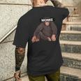 エステティック・モンク・ミーム・ファニー・モンキー・ラバー メンズTシャツ バックプリント 彼への贈り物